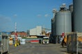 Grain elavator silos Royalty Free Stock Photo