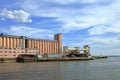 Grain Elevator on the bank of the Volga river. City of Kazan, Republic of Tatarstan, Russia