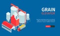 Grain Elevator Horizontal Banner
