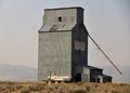 Grain Elevator Looming Over Sagebrush Flats