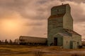 Grain elevator still in use Brant Alberta Canada Royalty Free Stock Photo