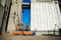 Grain elevator. Storage and loading of grain Royalty Free Stock Photo