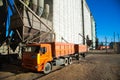 Grain elevator. Storage and loading of grain Royalty Free Stock Photo