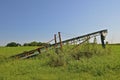 Grain elevator stored in the weeds Royalty Free Stock Photo