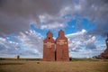 Grain elevators Rowley Royalty Free Stock Photo