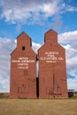 Grain elevators Rowley Royalty Free Stock Photo