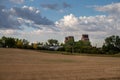 Grain elevators Rowley Royalty Free Stock Photo