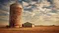 grain farm silo Royalty Free Stock Photo