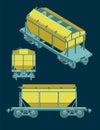 Grain Hopper Wagon illustration