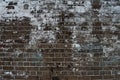 Grain Image of brick stone wall background in detail and texture patte Royalty Free Stock Photo