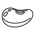 Grain kidney bean icon, outline style