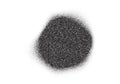 Grain noise balck dots circle, halftone round gradient grainy dotwork, abstract vector. Grain noise spray blot or stain spot with Royalty Free Stock Photo