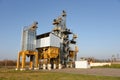 Grain processing plant. Processing and sifting corn and grain after harvesting. Agricultural factory at the maize farm. Sorting