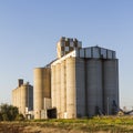 Grain Silos Royalty Free Stock Photo