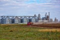 Grain silos Royalty Free Stock Photo