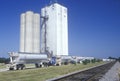 Grain silos in Hope, Arkansas Royalty Free Stock Photo