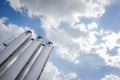 Grain silos in the Netherlands Royalty Free Stock Photo