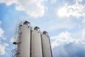Grain silos in the Netherlands Royalty Free Stock Photo