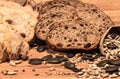 Grain and spelta bread with cereals 9 Royalty Free Stock Photo