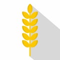 Grain spike icon, flat style