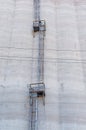 Grain Storage Silo Wall and Ladder Royalty Free Stock Photo