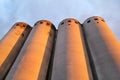 Grain terminal storage old silos, very rustic / Agricultural Silos in Belgrade, Serbia