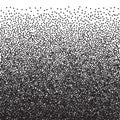 Grain texture gradient. Halftone effect. Diffuse dots