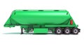 Grain trailer 3D rendering on white background