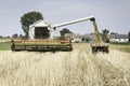 Grain unloading old Polish style Royalty Free Stock Photo