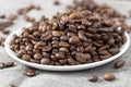 grains of roasted coffee