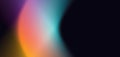 Grainy color gradient background orange purple blue yellow pink glowing abstract shape on black noise texture, copy space Royalty Free Stock Photo