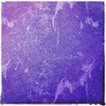 Grainy purple background within blotches paint of frame