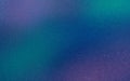 Grainy violet, blue and magenta gradient texture. Dark nothern lights sky noise stipple background for banners.