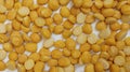 Gram split pulse Chickpea Chana dal 16:9 image size closeup Royalty Free Stock Photo