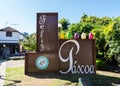 Easter decorations in Gramado, RS - `Feliz Pascoa` means Happy Easter