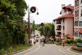 GRAMADO, BRAZIL - NOVEMBER 27, 2023: Cityscape of Gramado town on Christmas time, Rio Grande do Sul, Brazil