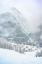 Gramais - Smallest Village of Austria in winter landscape scenery, Lechtal, Reutte