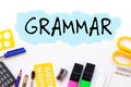 Grammar, learn language concept Royalty Free Stock Photo