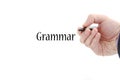 Grammar text concept Royalty Free Stock Photo