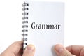 Grammar text concept Royalty Free Stock Photo