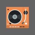 Gramophone Icon Vinyl Disk Recorder Audio System Royalty Free Stock Photo