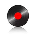 Gramophone record with reflect Royalty Free Stock Photo