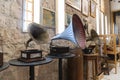 A gramophone or since the 1940s called a record player, is a device for the mechanical recording and reproduction of sound.