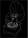 Gramophone vector