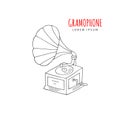 Gramophone vector illustration