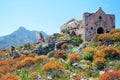 Gramvousa Fortress Church Ruins Royalty Free Stock Photo