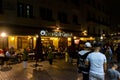 Gran Cafe Central terrace bar in the petit socco in medina Tangier