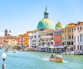 Gran Canal of Venice on sunny summer day