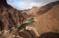 Gran Canaria, Barranco de Aldea, dam Presa de Parrarillo