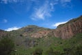 Gran Canaria, Caldera de Bandama after winter rains Royalty Free Stock Photo